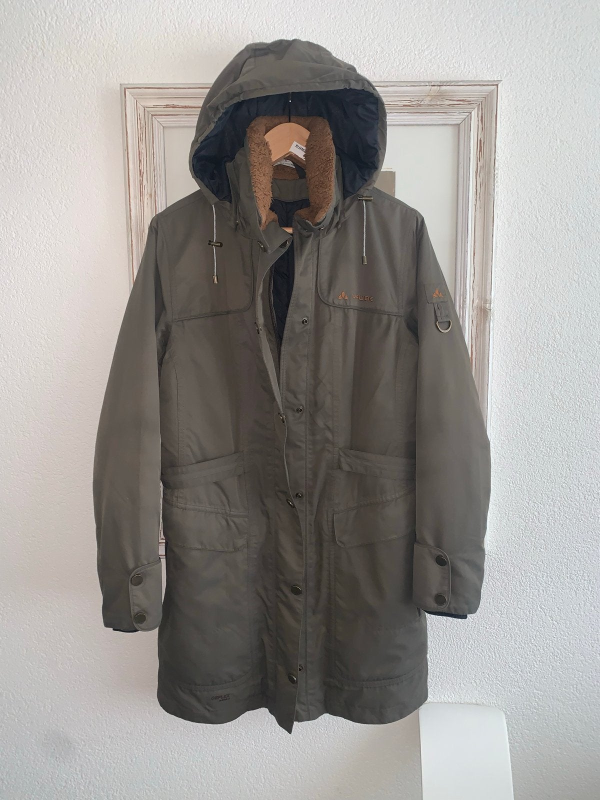 Vaude Women's Cefa Coat - Warme en waterdichte winterjas, Ophalen of Verzenden, Zo goed als nieuw, Maat 38/40 (M), Groen