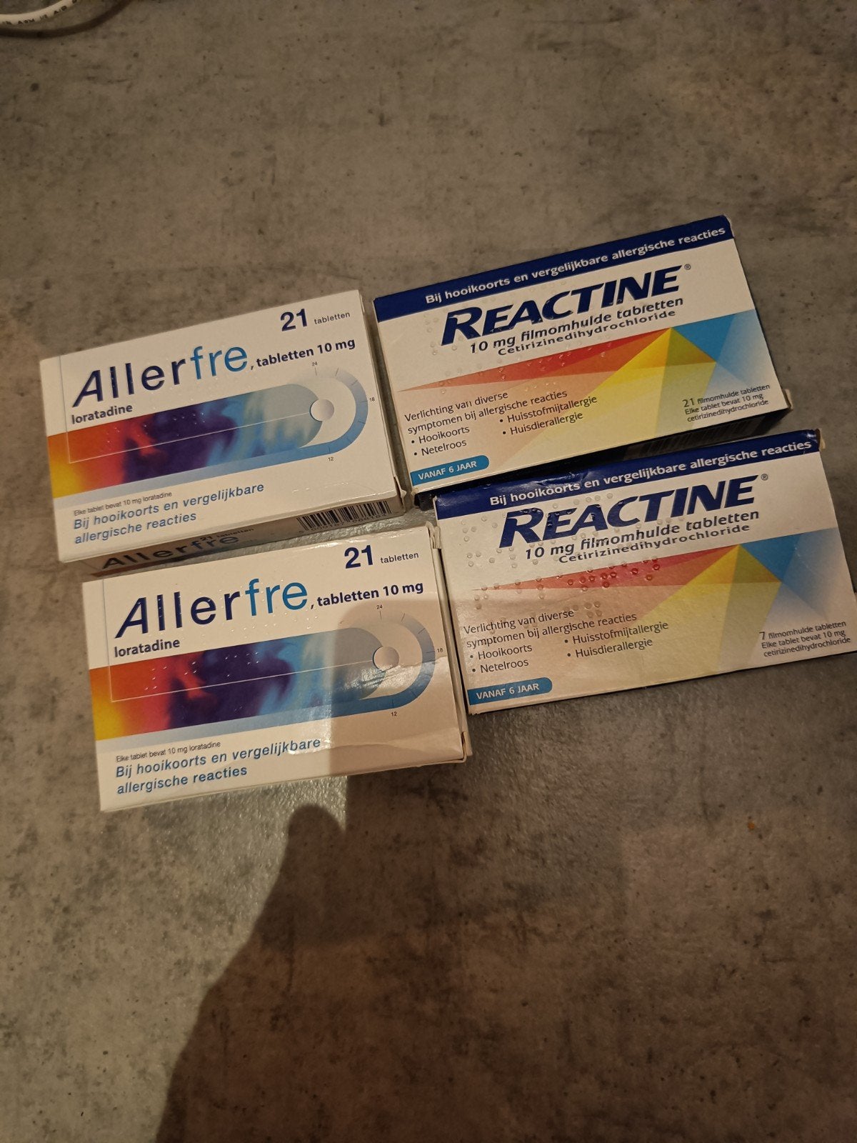 Allerfre & Reactine Hooikoorts Tabletten (4x21 stuks), Ophalen of Verzenden, Nieuw, Overige typen