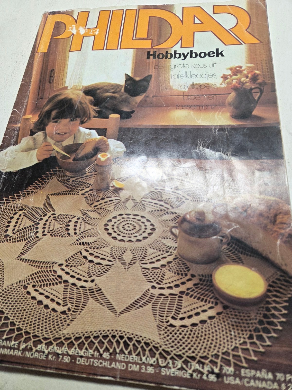 Zolderopruiming phildar vintage hobby haakboek, Ophalen of Verzenden, Gebruikt, Breien of Haken, Patroon of Boek