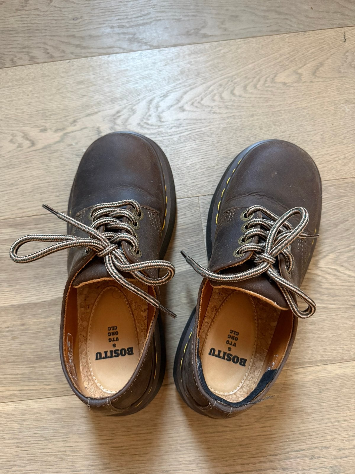 Brown lether shoes, Ophalen of Verzenden, Zo goed als nieuw, Bruin