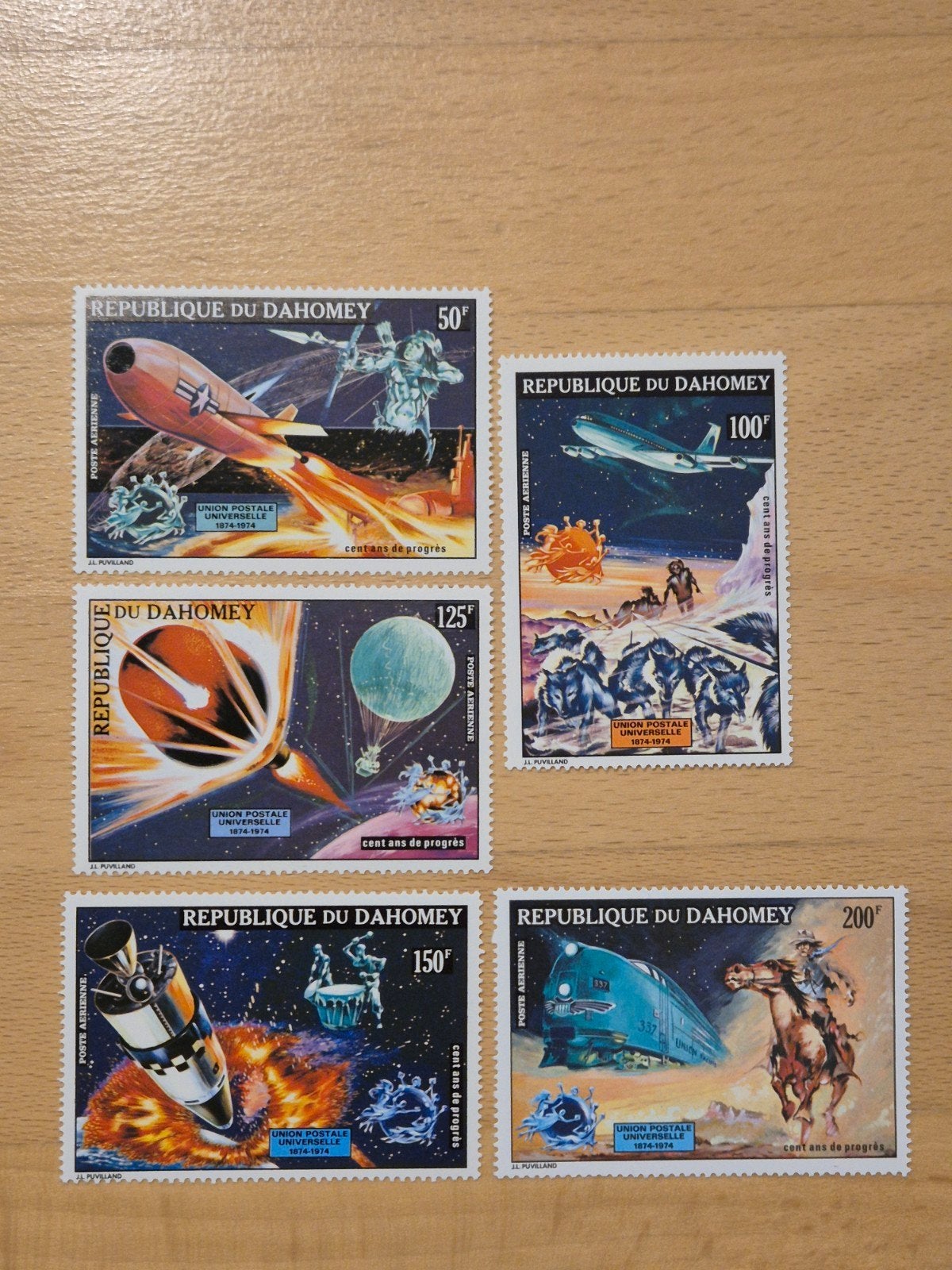 Dahomey 1974 ruimtevaart, Ophalen of Verzenden, Overige landen, Postfris