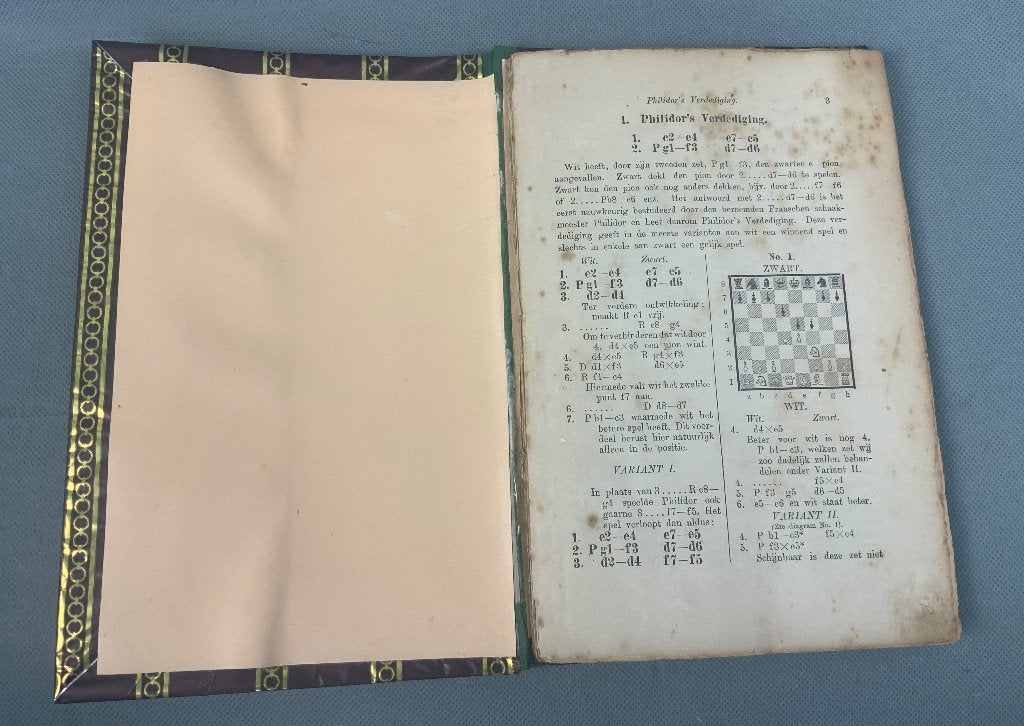 1895 boek Theorie en praktijk van het Schaakspel, JL Beijer, Ophalen of Verzenden, Diverse auteurs