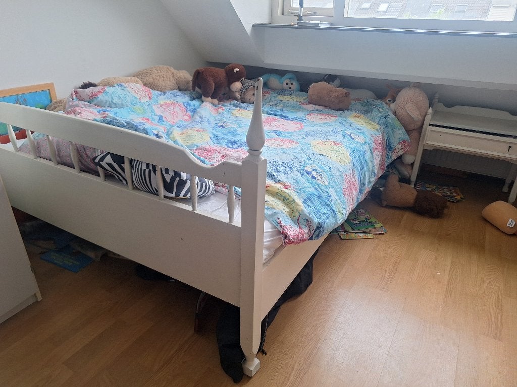 Gratis bed, Ophalen, Gebruikt, Wit, Tweepersoons