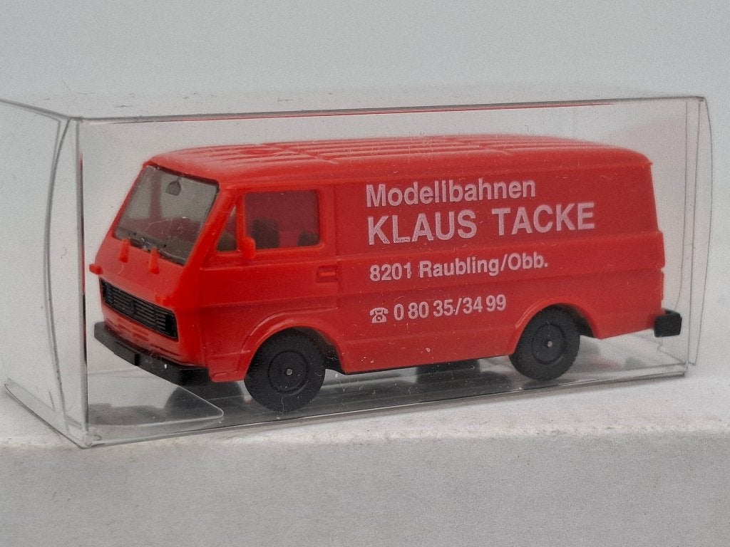 VW LT28 Klaus Tacke Raubling/Obb - Herpa 1/87, Verzenden, Zo goed als nieuw, Auto, Herpa