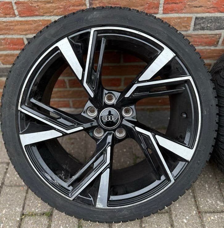 ✅ 18” Audi RS Angel Style Velgen + Banden Audi A3 VW golf, Ophalen, 18 inch, Gebruikt, Banden en Velgen