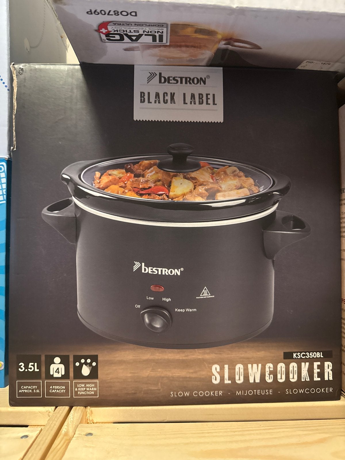 Bestron Black Label Slowcooker KSC350BL 3.5L (NIEUW), Ophalen, Nieuw