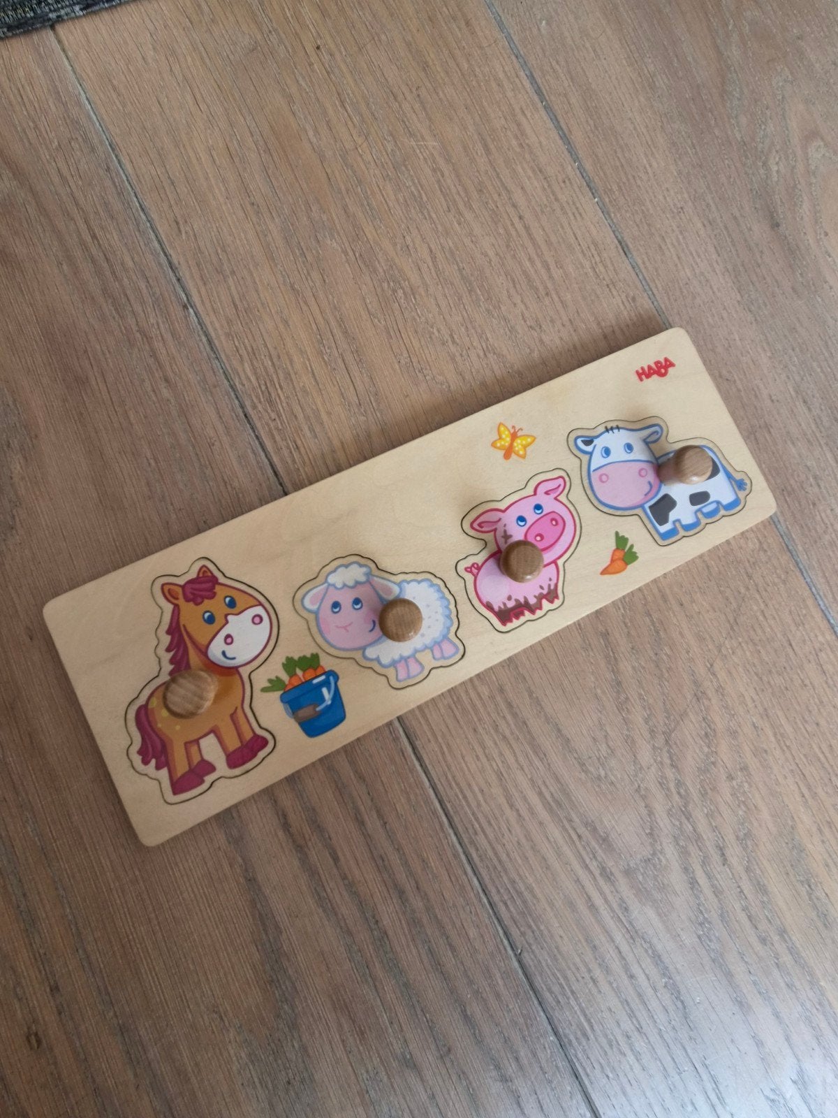 houten haba dieren puzzel, Ophalen of Verzenden, Minder dan 10 stukjes, 6 maanden tot 2 jaar