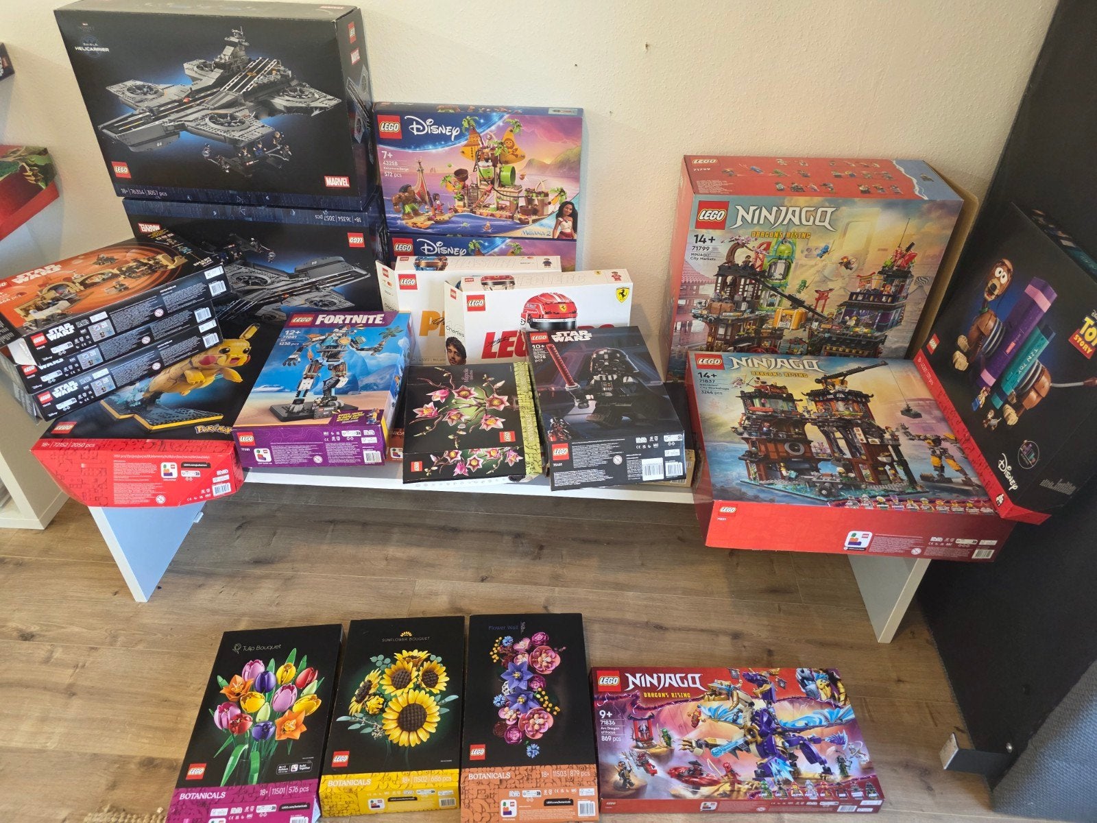 LEGE lego dozen, Ophalen