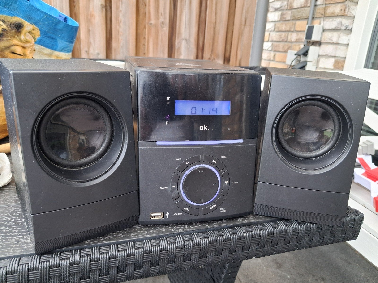 OK. Microset met Bluetooth, CD-speler, radio en USB, Ophalen of Verzenden, Cd-speler, Overige merken, Microset
