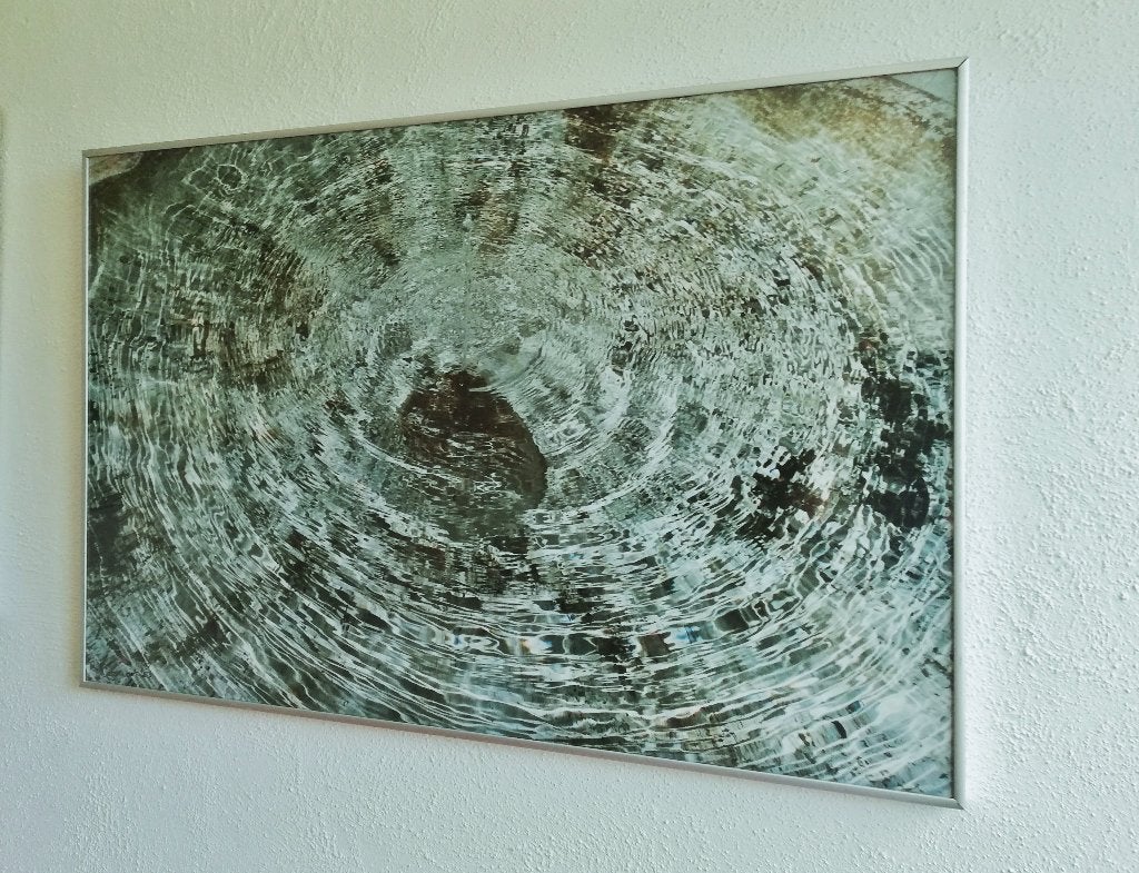 Foto kunstenaar Ab Wagenvoort gesigneerd Fontein, Ophalen of Verzenden, Foto, Fotografie, Met ophangsysteem