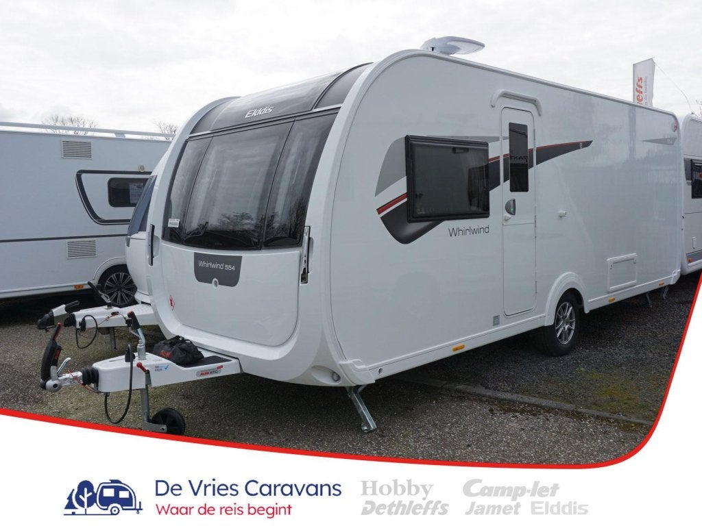 Elddis Whirlwind 554 incl.Queensbed,badkamer, Standaardzit, Elddis, 7 tot 8 meter, Bedrijf