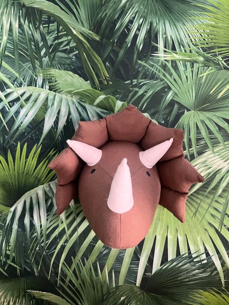 Jungle kinderkamer accessoires: Triceratops, slang, aap lamp, Ophalen of Verzenden, Gebruikt, Wanddecoratie