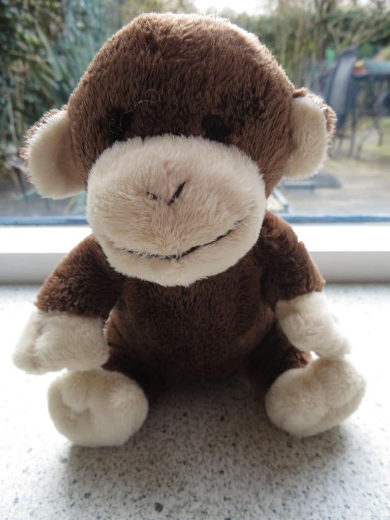 Aap of aapje van Menzis Natalis meet zittend ca 18 cm, Kinderen en Baby's, Speelgoed | Knuffels en Pluche, Overige typen, Wasbaar