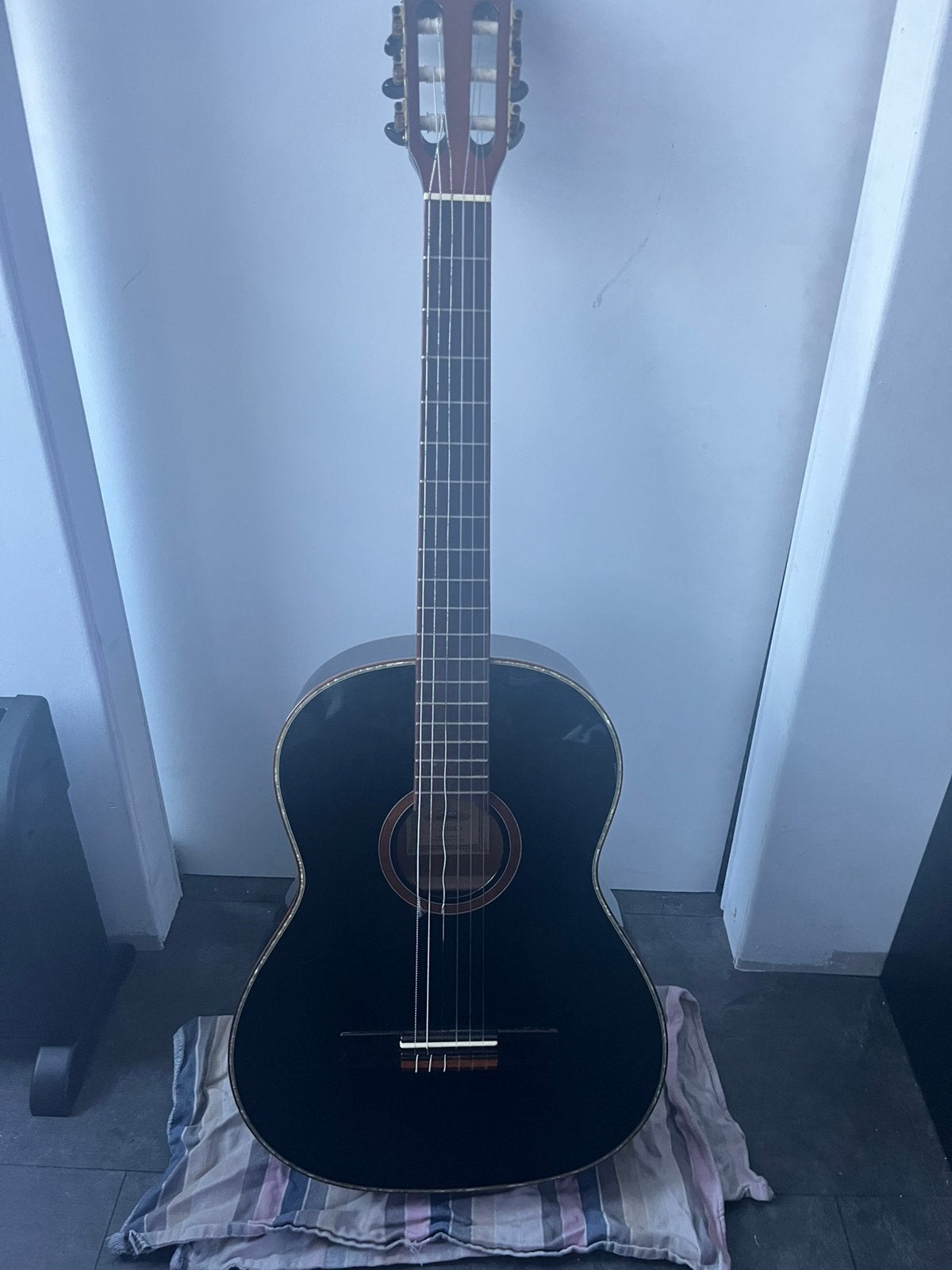 Ortega gitaar r221SNBK, Ophalen, Zo goed als nieuw, Klassieke of Spaanse gitaar, Met koffer