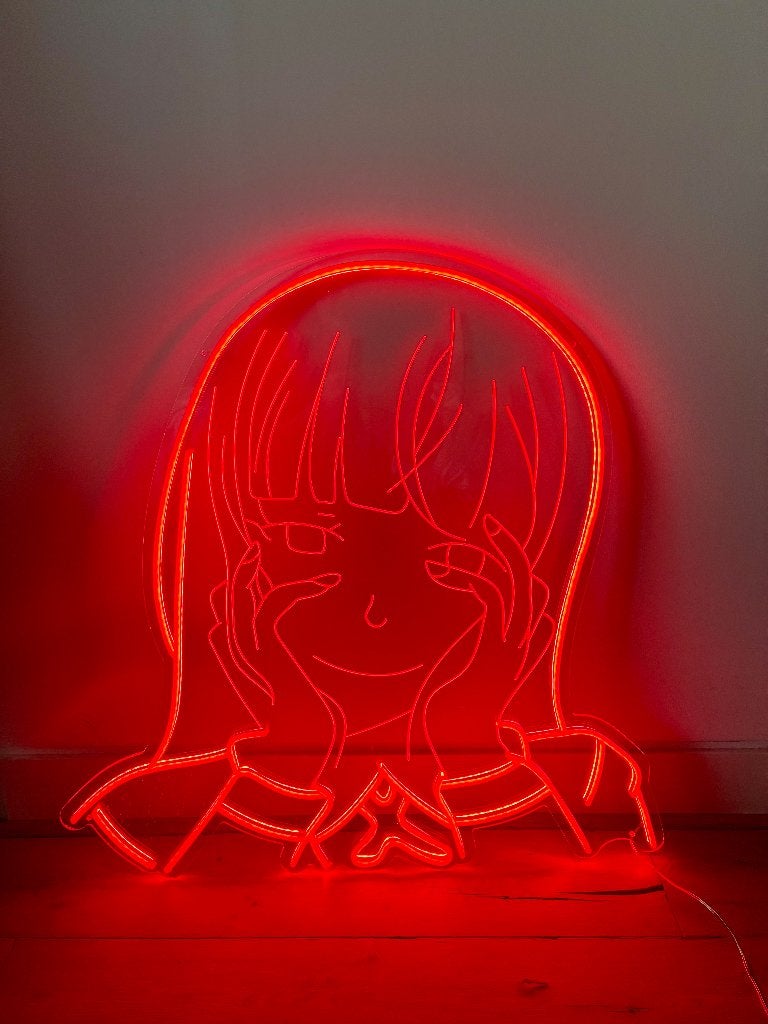 Neon Verlichting Yumeko Rood, Ophalen, Met verlichting, Rood, Decoratieobject
