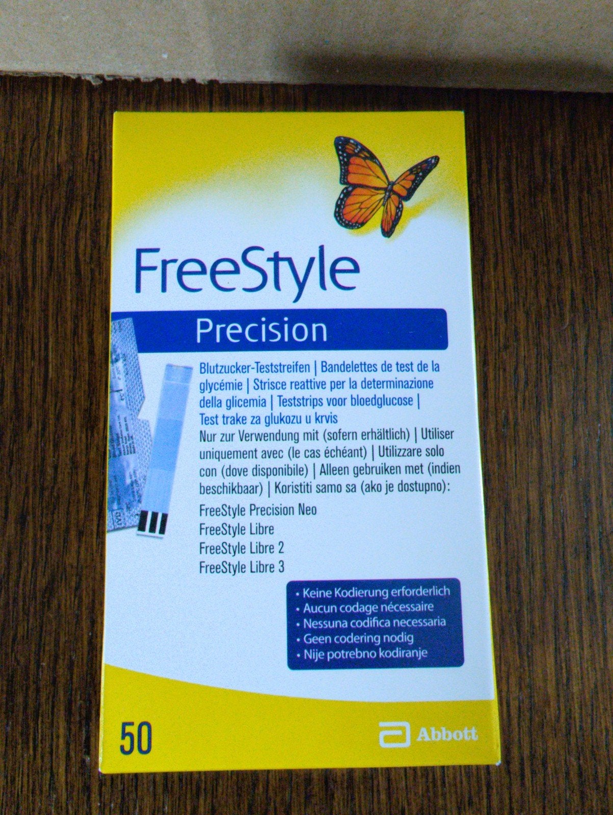 Abbott FreeStyle Precision teststrips 50 stuks - Nieuw, Ophalen, Nieuw, Overige typen