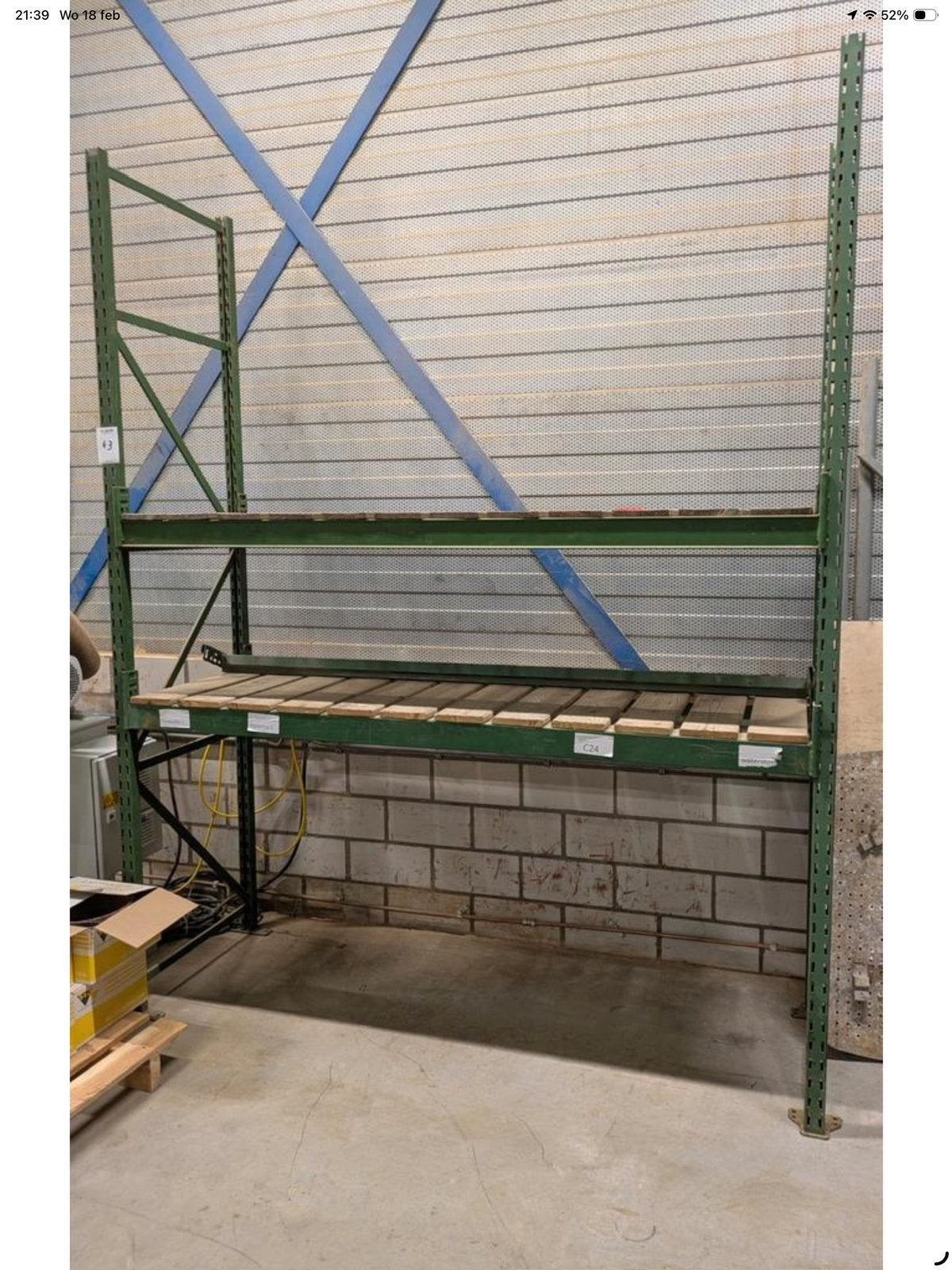 Stellingkast, opbergrek voor garage of schuur., Ophalen, Zo goed als nieuw
