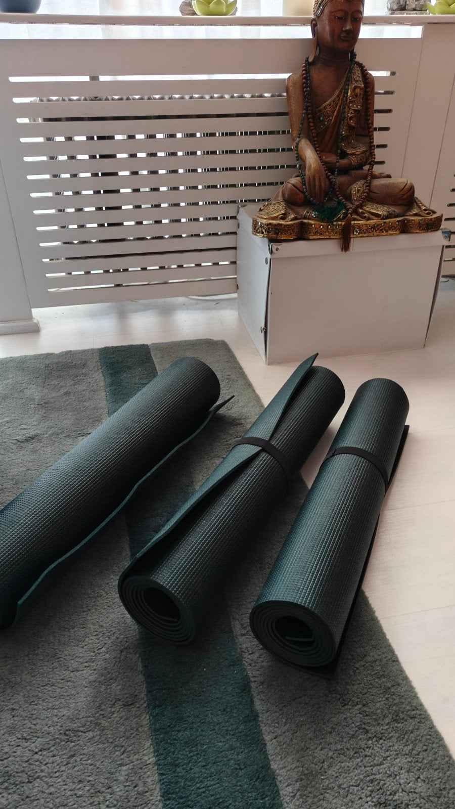 Yogamatjes / fitness matjes zwart, Ophalen, Zo goed als nieuw, Yogamat