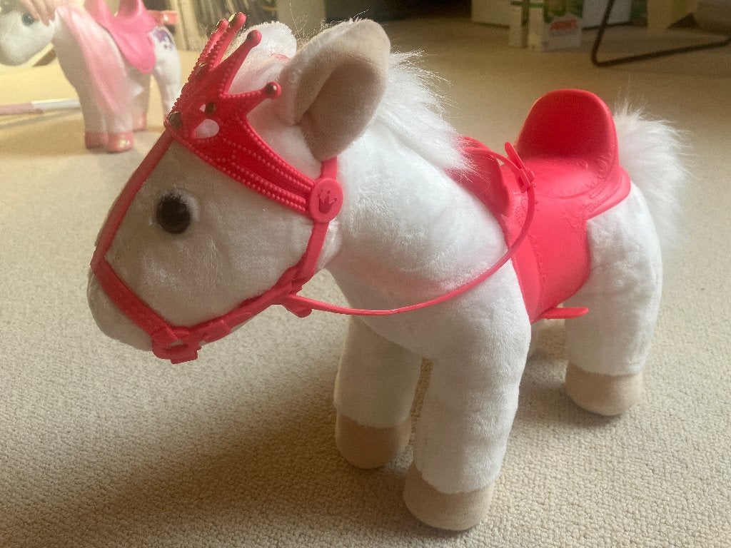 Baby Annabell little sweet pony wit, Ophalen of Verzenden, Zo goed als nieuw, Babypop