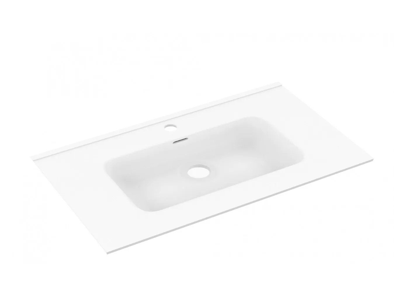 Nieuwe wastafel 90 x 38 cm wit – moderne meubelwastafel, Ophalen of Verzenden, Nieuw, Wastafel
