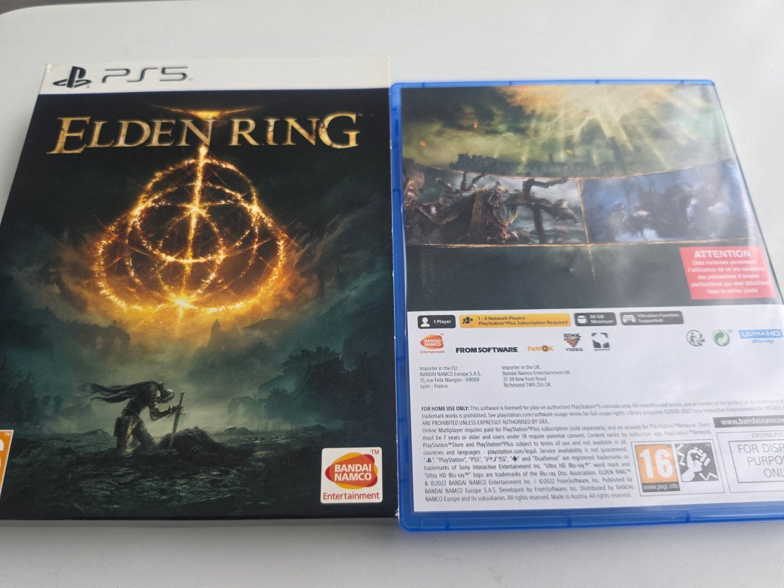 Elden Ring voor Playstation 5 Collectors Item Lees Goed, Online, Support@bandainamcoent.eu, 1 speler, Ophalen of Verzenden