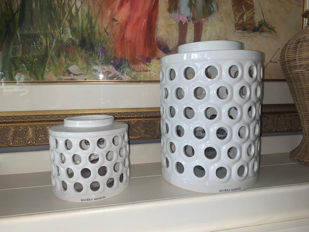 Riviera maison windlichten, Ophalen of Verzenden, Zo goed als nieuw, Overige materialen, Minder dan 25 cm