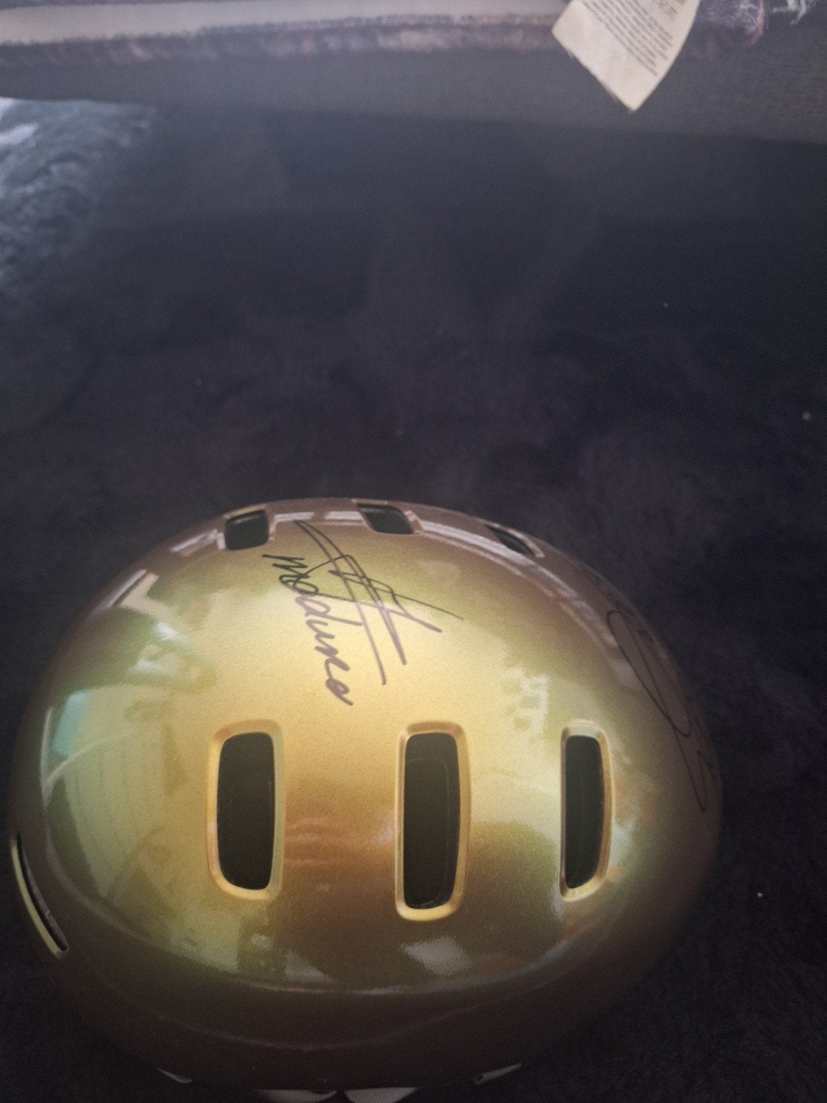 fiets helm handtekening van van der sar en maduro, Ophalen of Verzenden, Bal
