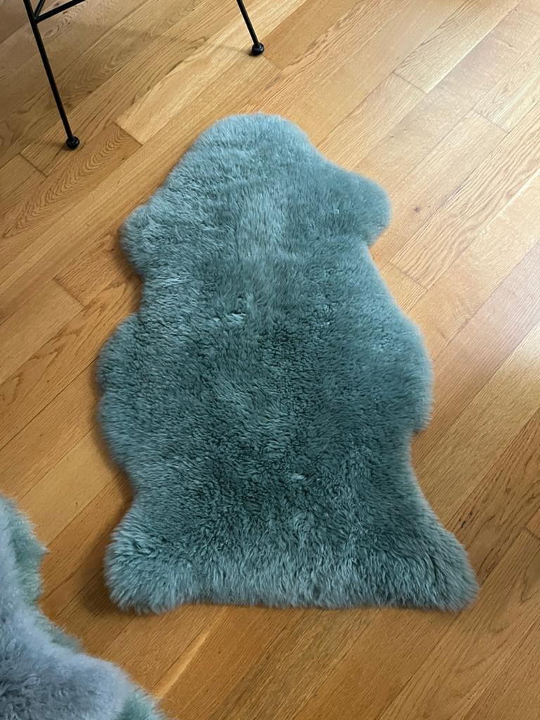 Set van 3 Schapenvacht Vloerkleden, Ophalen, 100 tot 150 cm, 50 tot 100 cm, Zo goed als nieuw