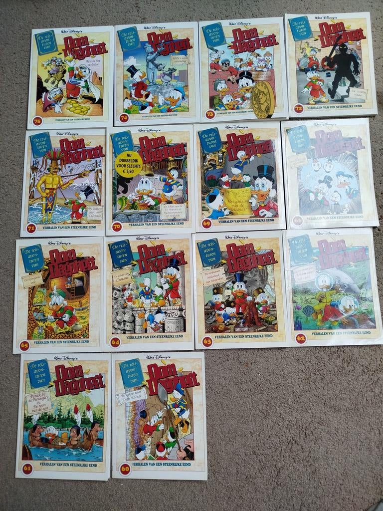 Mooie strakke complete set de reis avonturen oom Dagobert, Complete serie of reeks, Ophalen of Verzenden, Zo goed als nieuw, Don Rosa