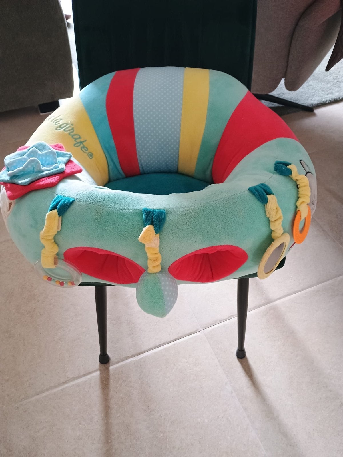 Sophie de Giraf Baby Zitkussen/Speelkussen, Ophalen of Verzenden, Zo goed als nieuw, Overige typen