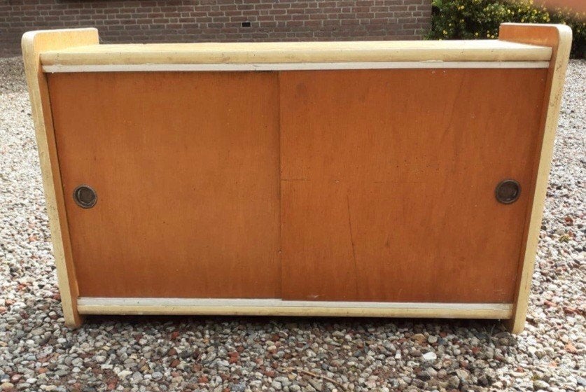 vintage hangkastje, Ophalen