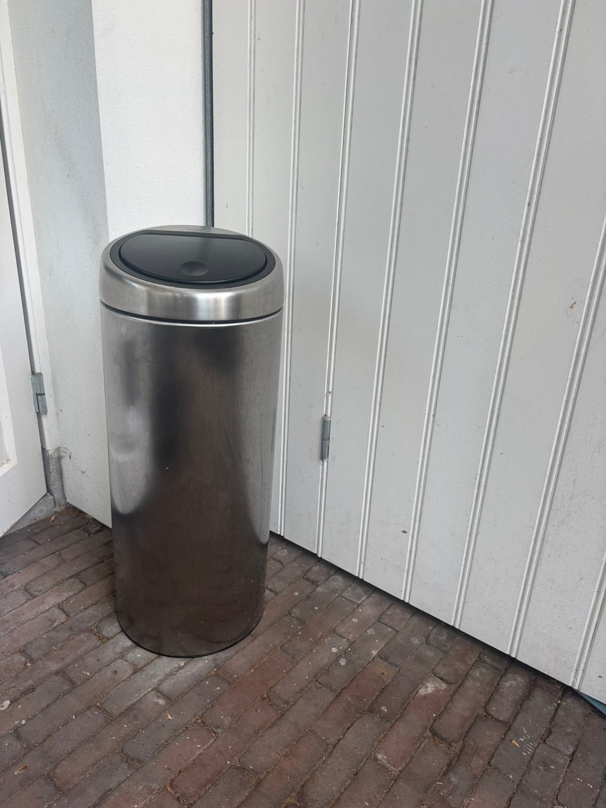 Prullenbak Brabantie 25-30 liter, Ophalen, 50 tot 75 cm, Rvs, 20 tot 30 liter