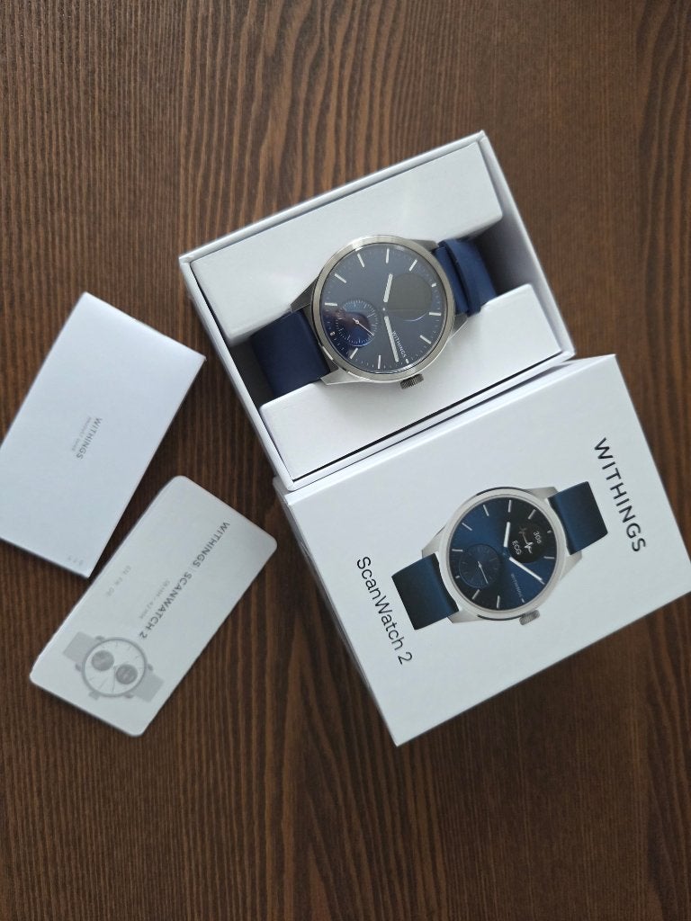 WITHINGS Scanwatch 2 blauw, Withings, Hoogte, Zo goed als nieuw, Waterdicht