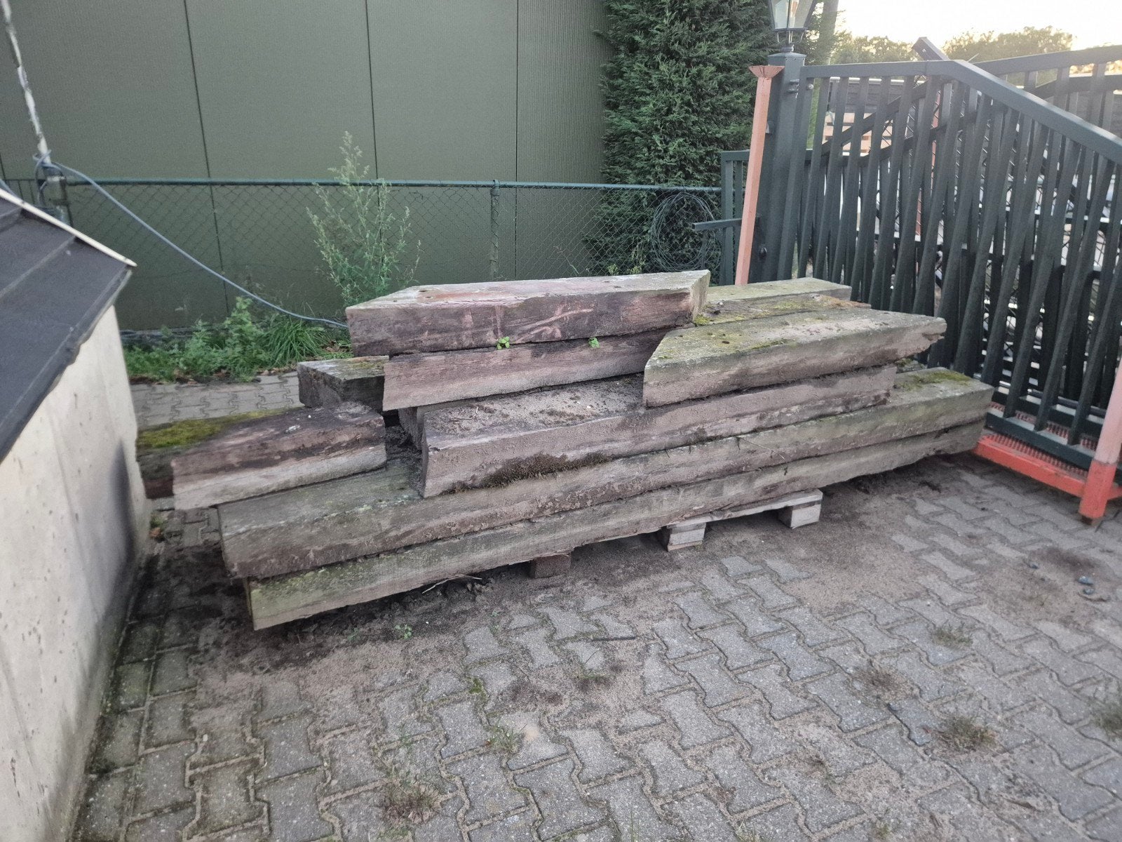 Gebruikte bielzen voor tuin of project, Ophalen, Gebruikt, Hout, Biels