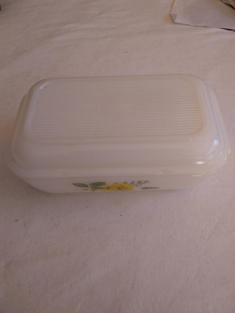 Vintage Arcopal botervloot Blue Band lengte 17 cm, Ophalen of Verzenden, Zo goed als nieuw, Overige stijlen, Overige typen
