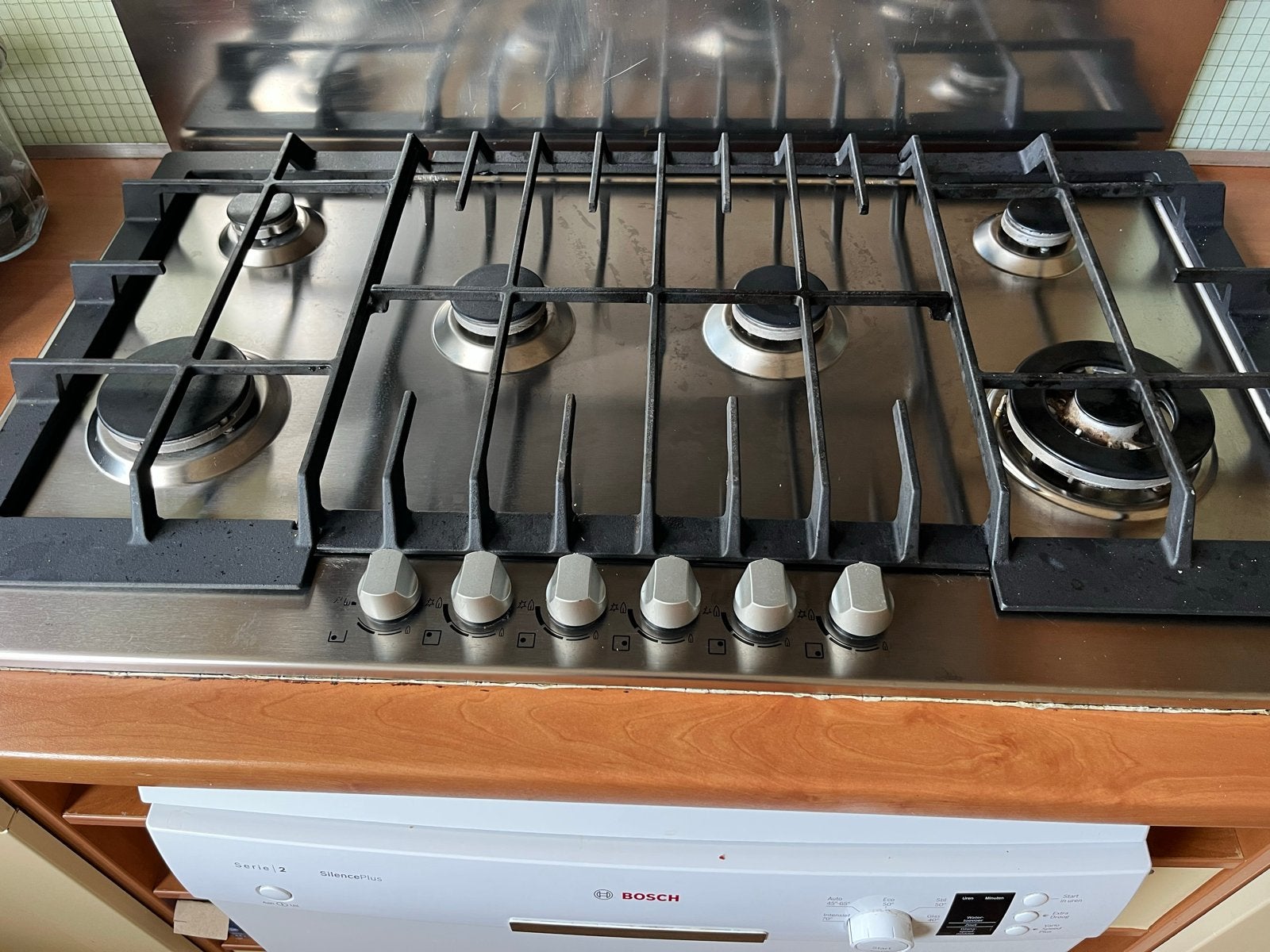 Zanussi 5-pits gasfornuis - Inbouw, Ophalen, Gebruikt, Inbouw, Gas