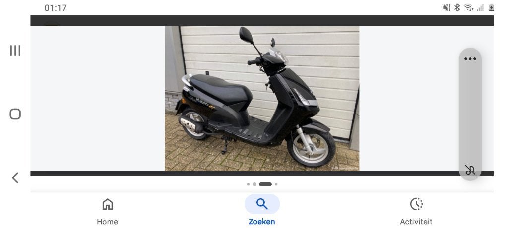 Peugeot viva city new 4 tac windscherm  beenkleed geel kente, Ophalen, Gebruikt, Benzine, Peugeot