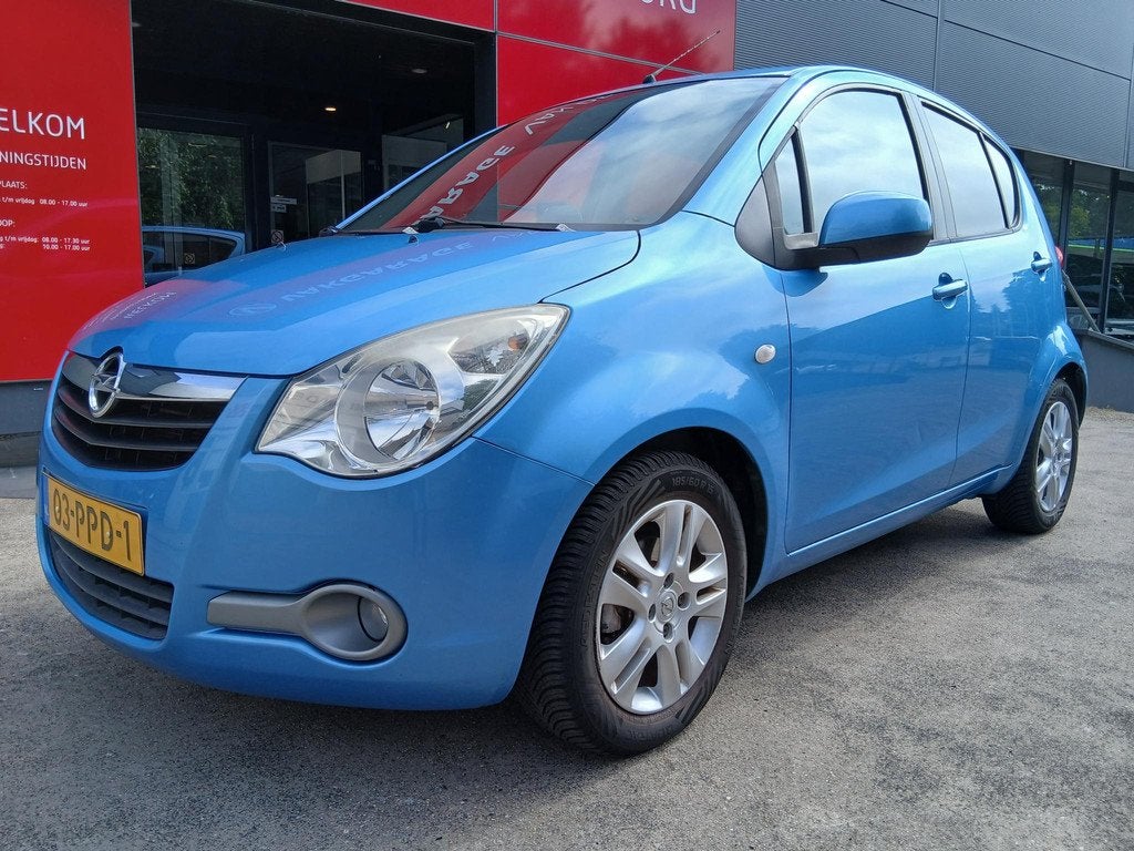 Opel Agila 1.2 Edition Airco trekhaak, Auto's, Opel, Voorwielaandrijving, Stof, 4 cilinders, Blauw