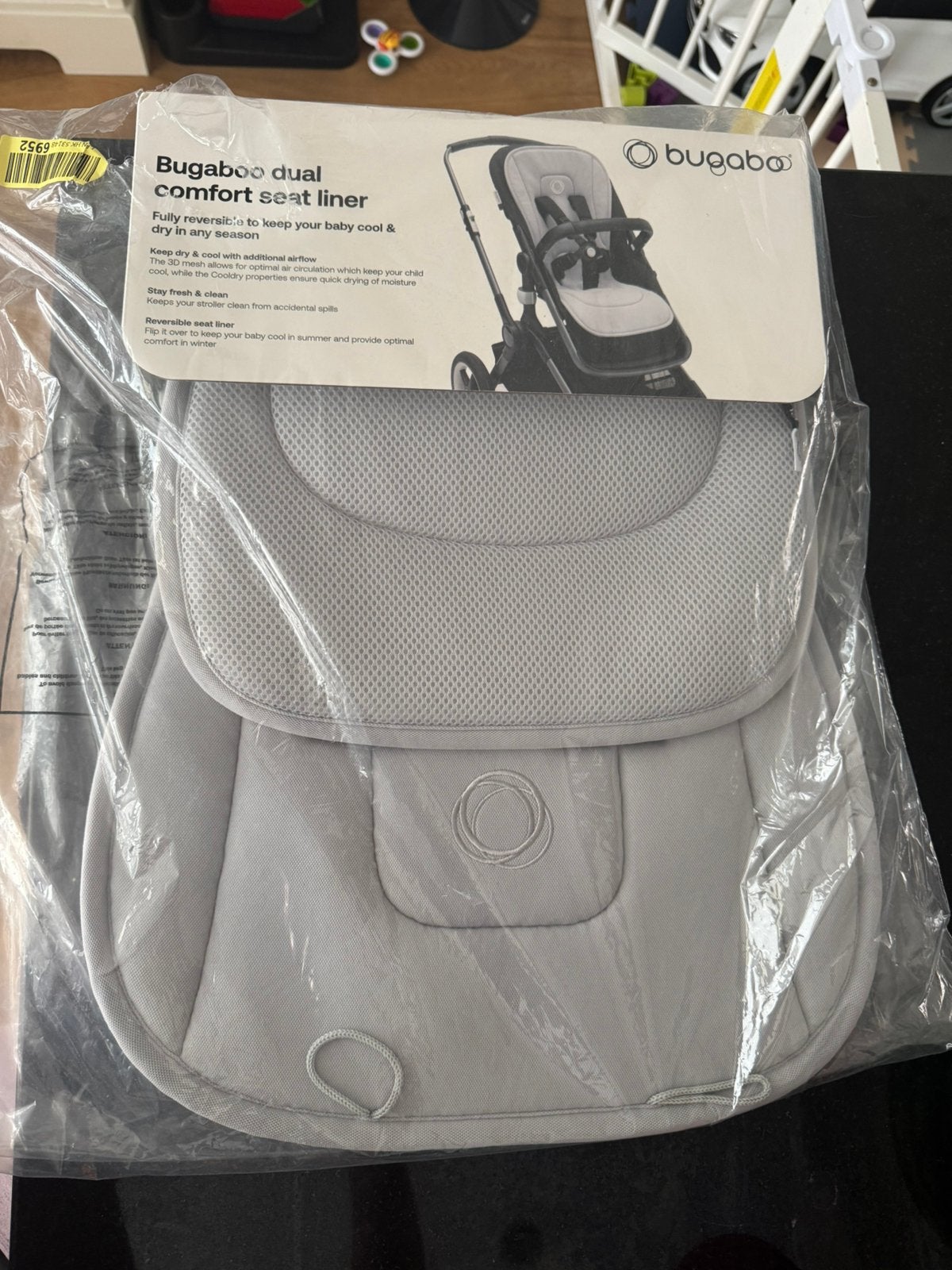Bugaboo Dual Comfort Seat Liner – Misty Grey – Nieuw, Ophalen, Nieuw, Kinderwagen, Bugaboo