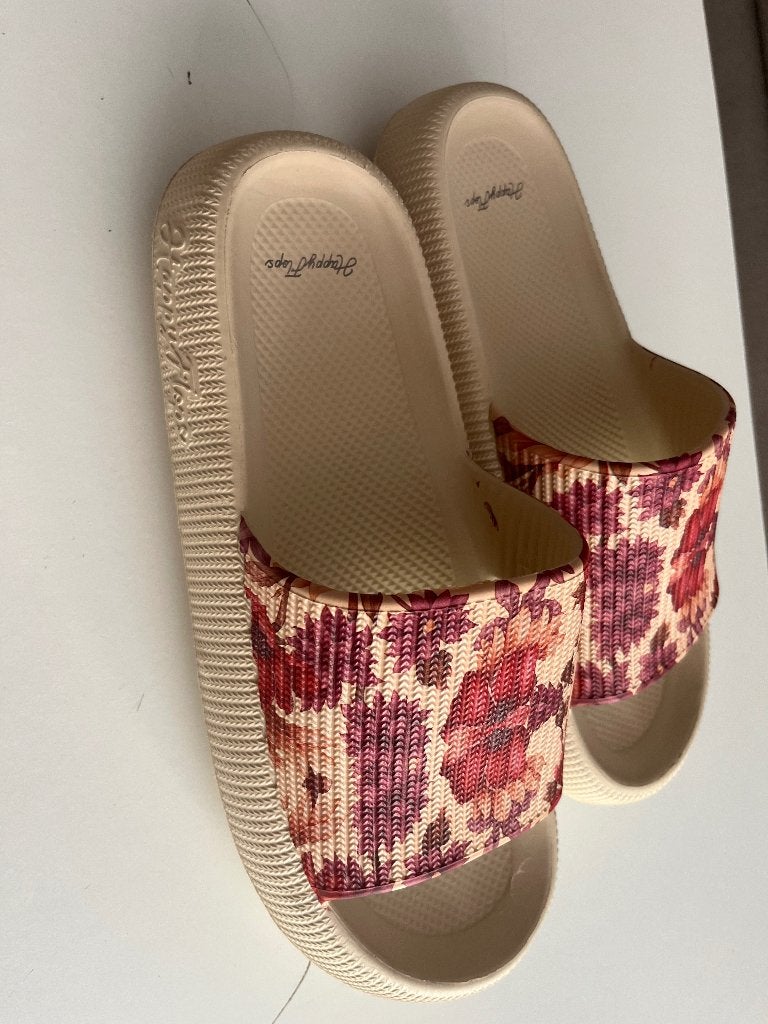 Happy flops slippers, Kleding | Dames, Ophalen of Verzenden, Zo goed als nieuw