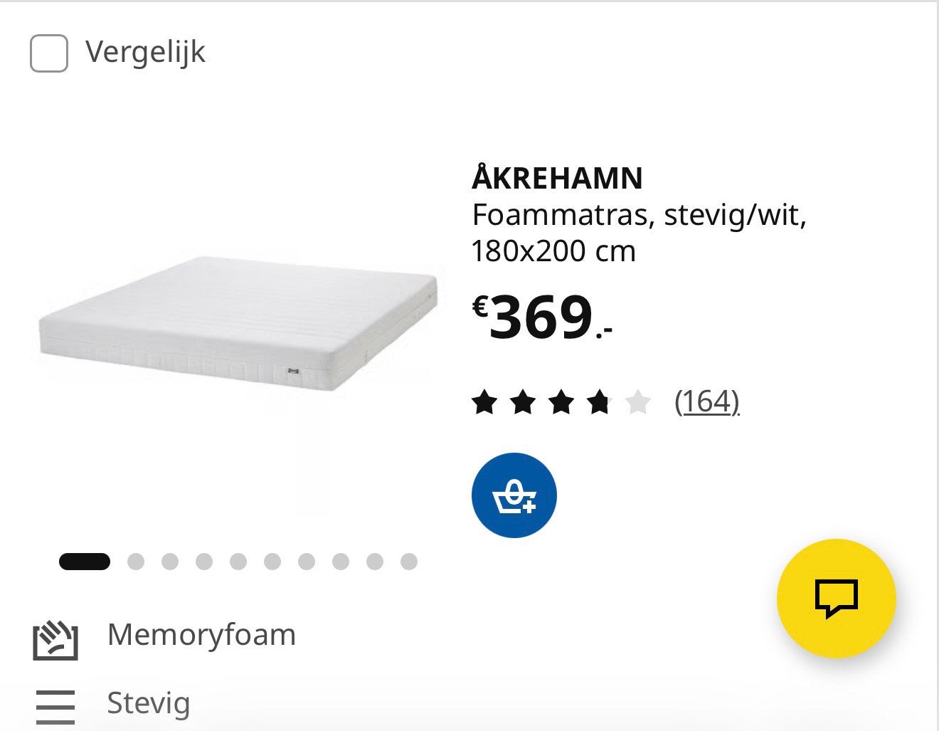 IKEA ÅKREHAMN matras 80x200 – slechts 2 weken gebruikt, Ophalen, Zo goed als nieuw, Eenpersoons, 80 cm