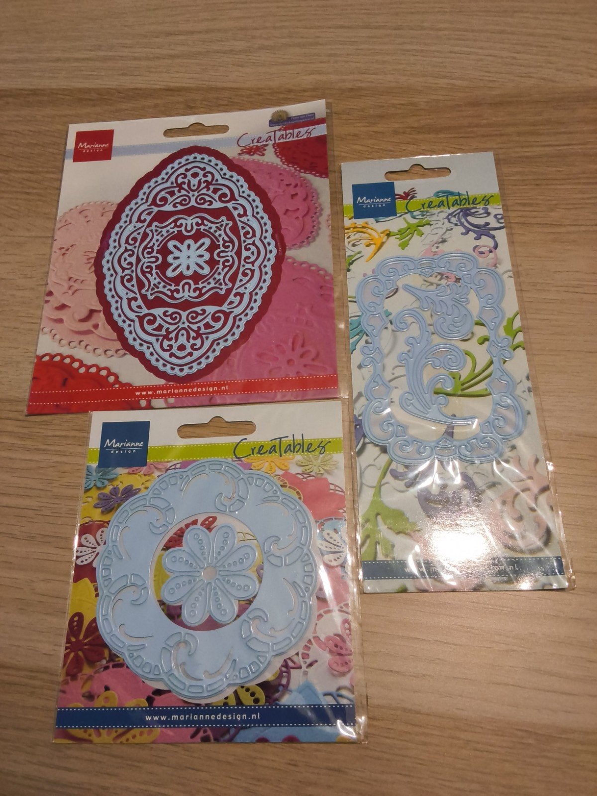 4 Marianne Design Creatables mallen, Ophalen, Geschikt voor karton, Gereedschap of Toebehoren, Nieuw
