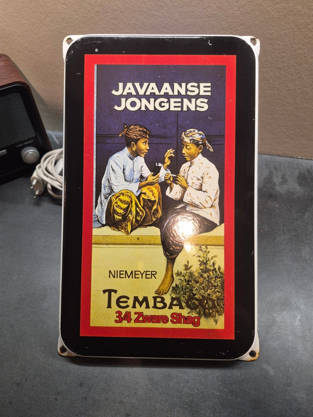 JAVAANSE JONGENS Emaille Reclamebord Niemeyer, Ophalen of Verzenden