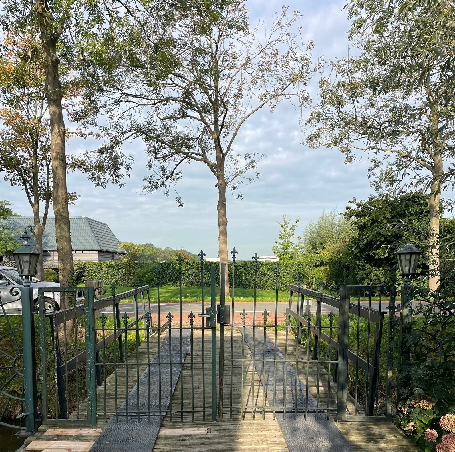 Sierlijk ijzeren hekwerk met poort, Ophalen, Met poort, Gebruikt, Sierhekwerk
