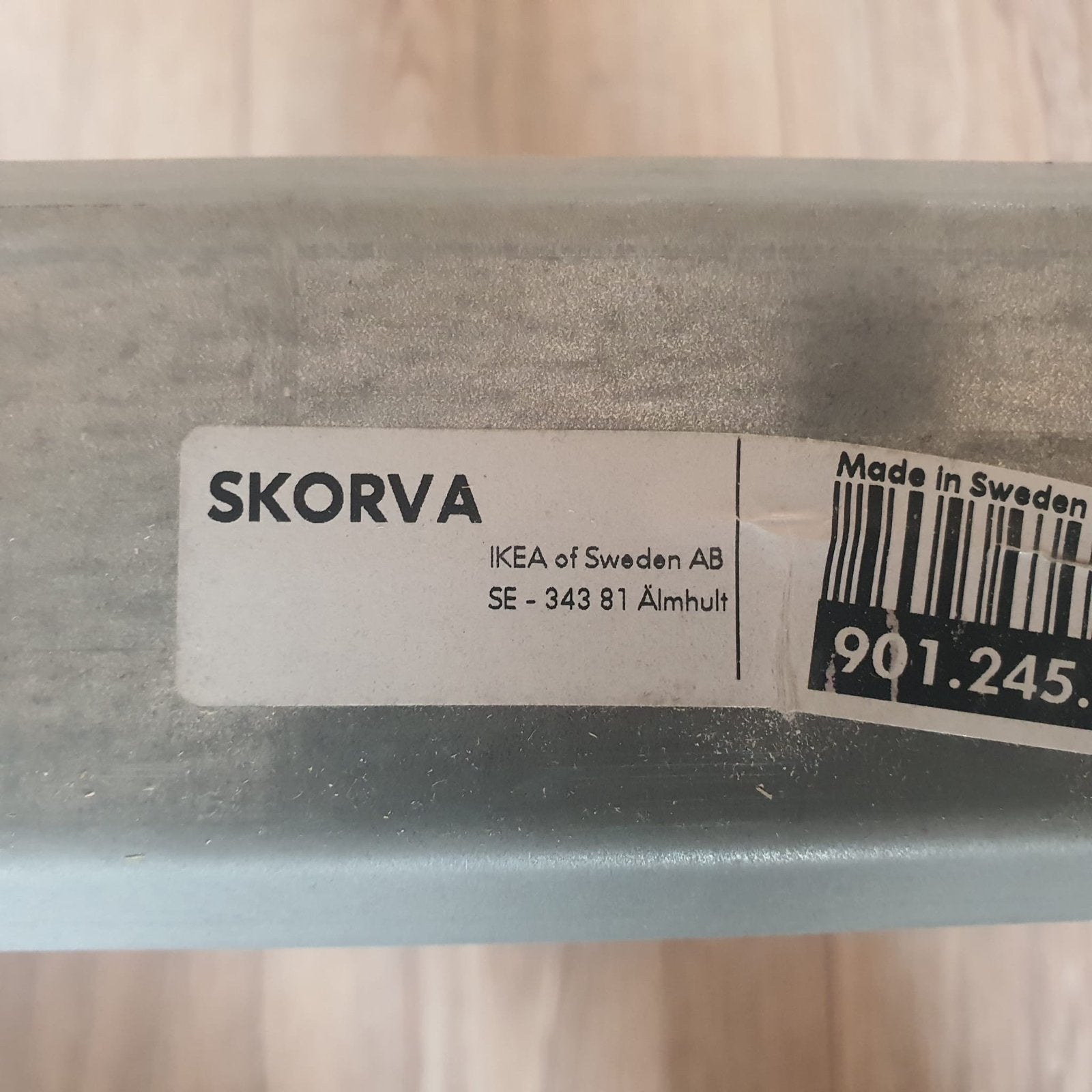 IKEA SKORVA Tweepersoonsbed met lattenbodem, Huis en Inrichting, Slaapkamer | Bedden, ., Wit, Tweepersoons, Zo goed als nieuw