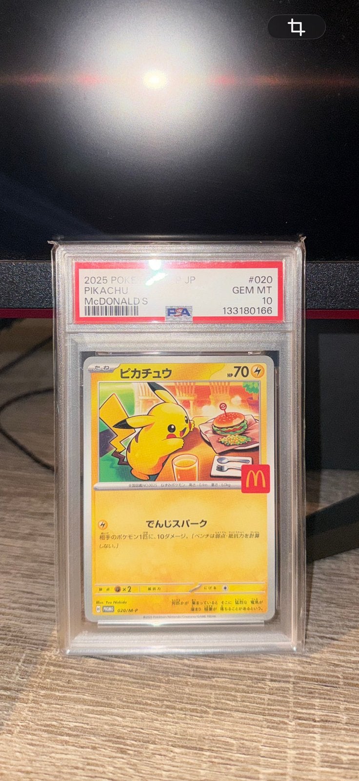 PSA 10 Pikachu McDonald's Promo Pokemon Card Japanese 2025, Ophalen of Verzenden, Zo goed als nieuw