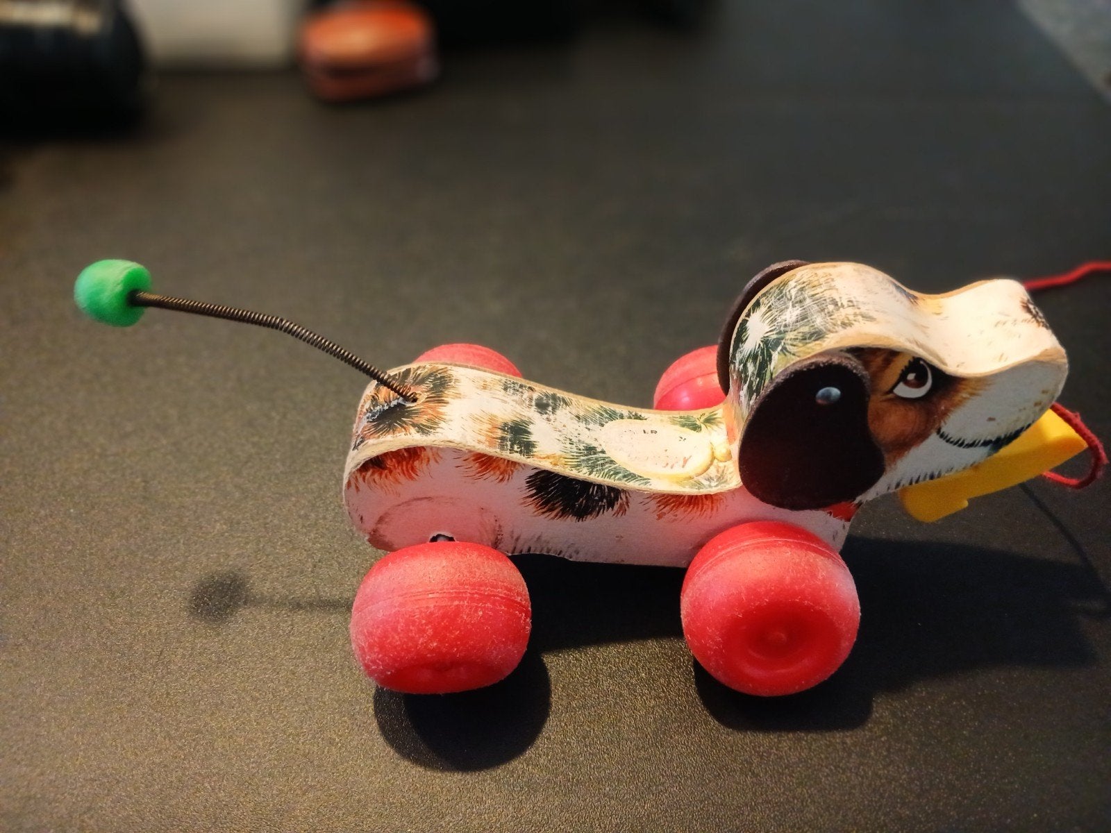 Vintage Fisher-Price Snoopy trekfiguur, Ophalen of Verzenden, Gebruikt, Jongen of Meisje