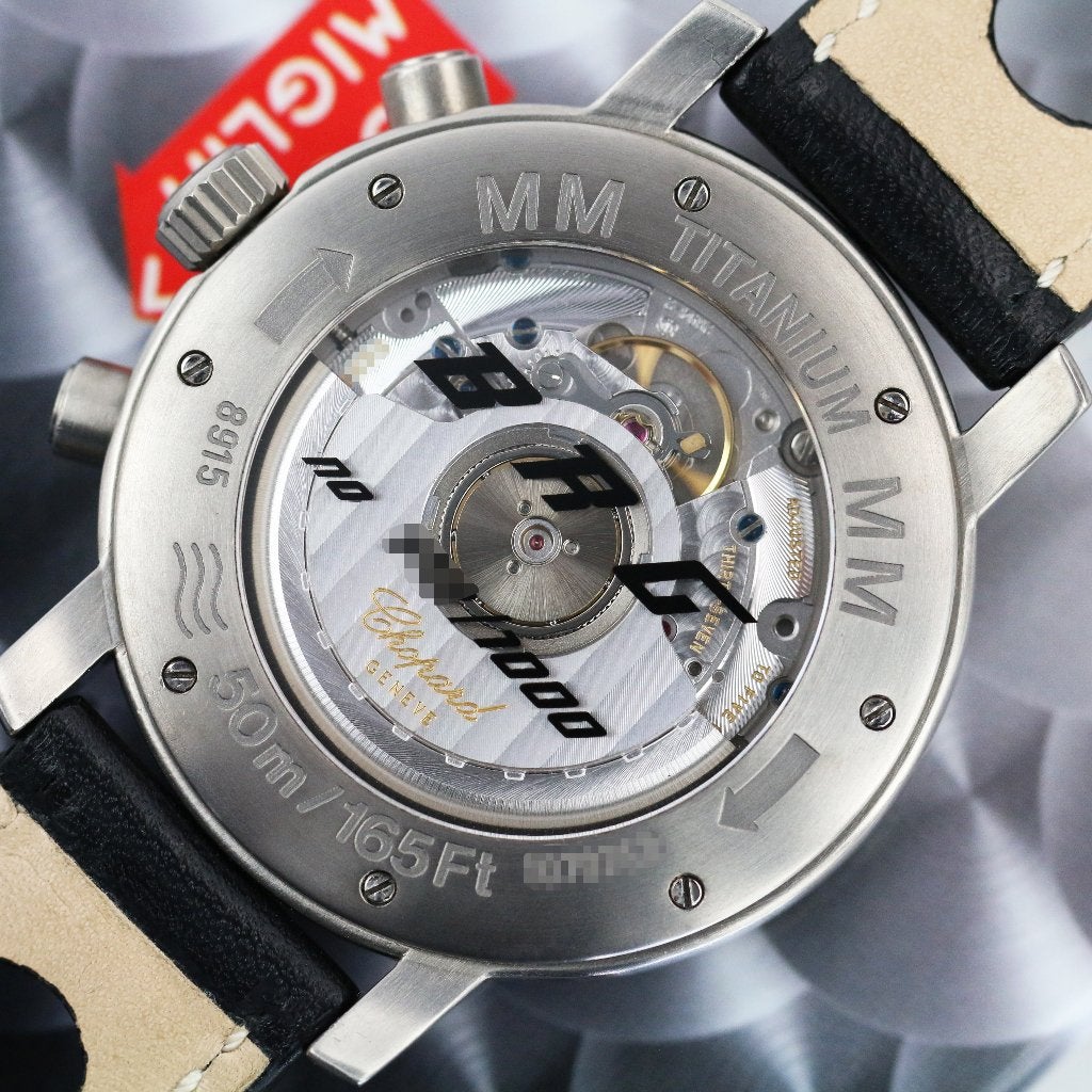 Chopard Mille Miglia Titanium 40 (Zeer goed/ 2004), Overige merken, Overige materialen, Leer, Polshorloge