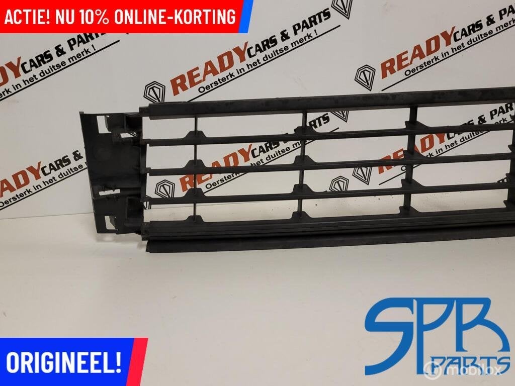 POLO 6C Bumperrooster midden ROOSTER GRILL '14-'17 6C0853677, Gebruikt, Volkswagen, Ophalen of Verzenden, Volkswagen