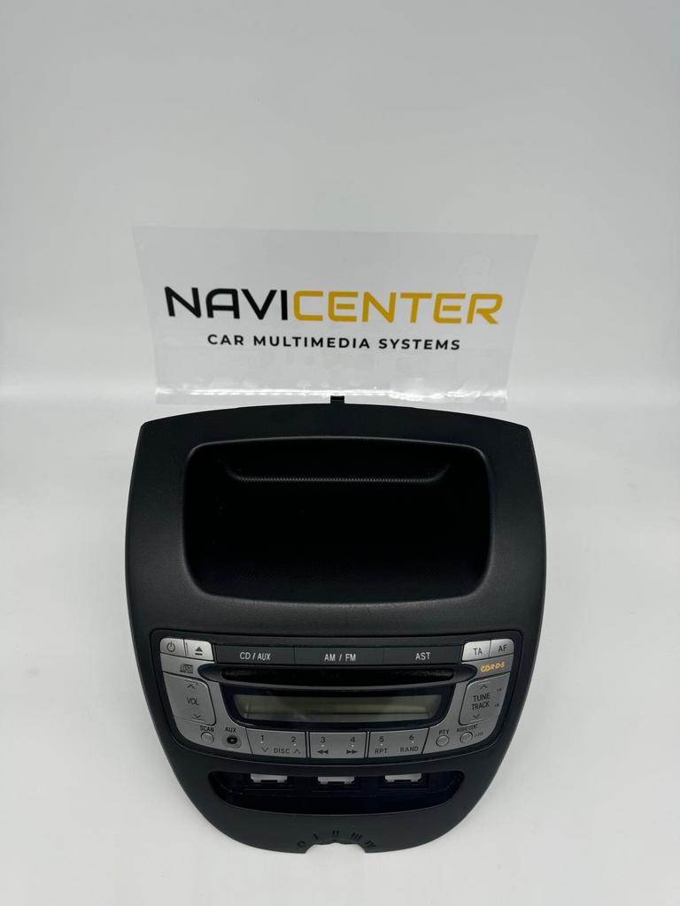 Toyota Aygo C1 107 Originele Radio + Paneel OEM, Ophalen of Verzenden, Gebruikt